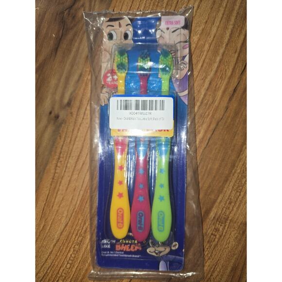 Oral-B Kids Toothbrush, Extra Soft (Pack of 3) - Picture 1 of 3